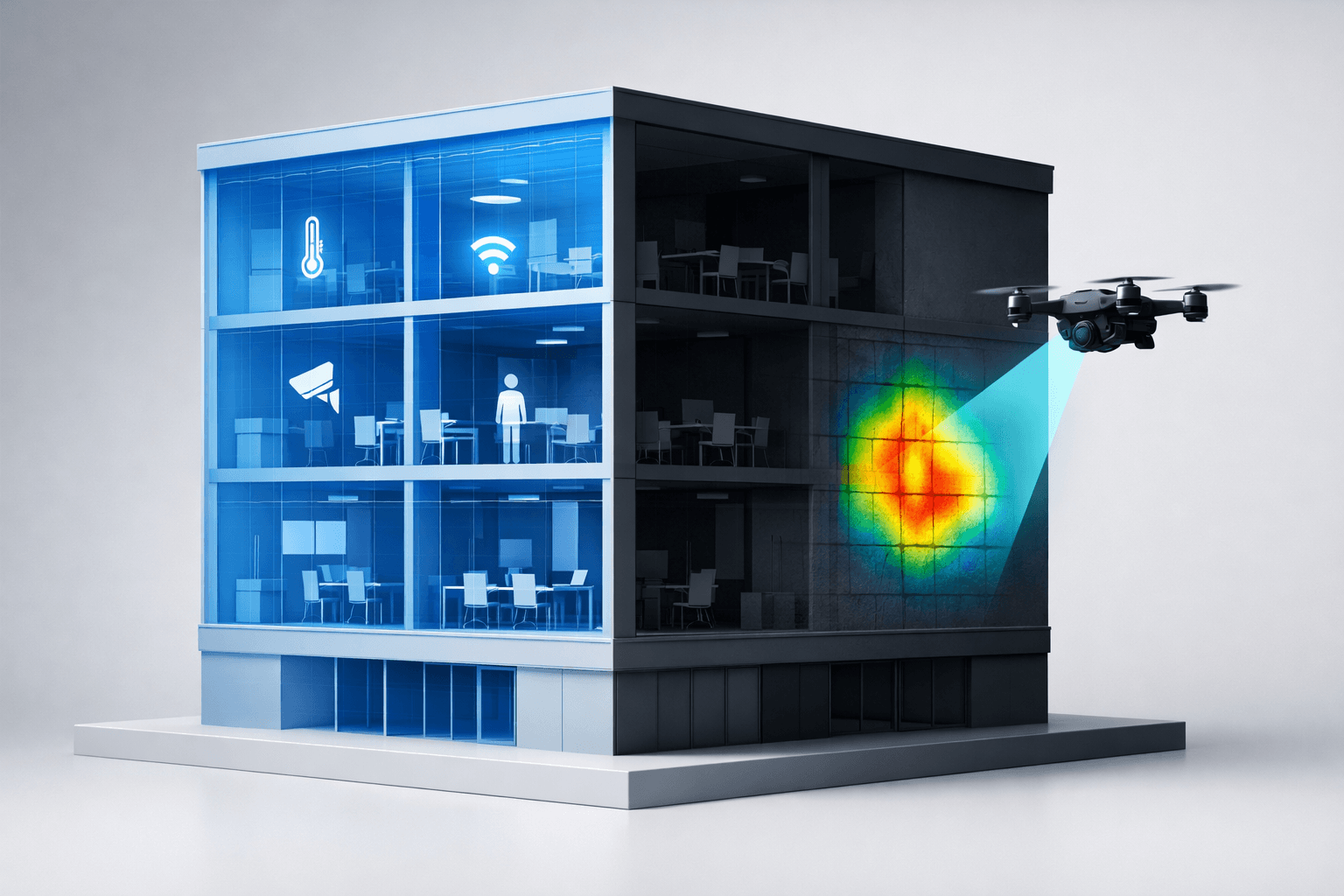 Drohnen-Thermografie Analyse